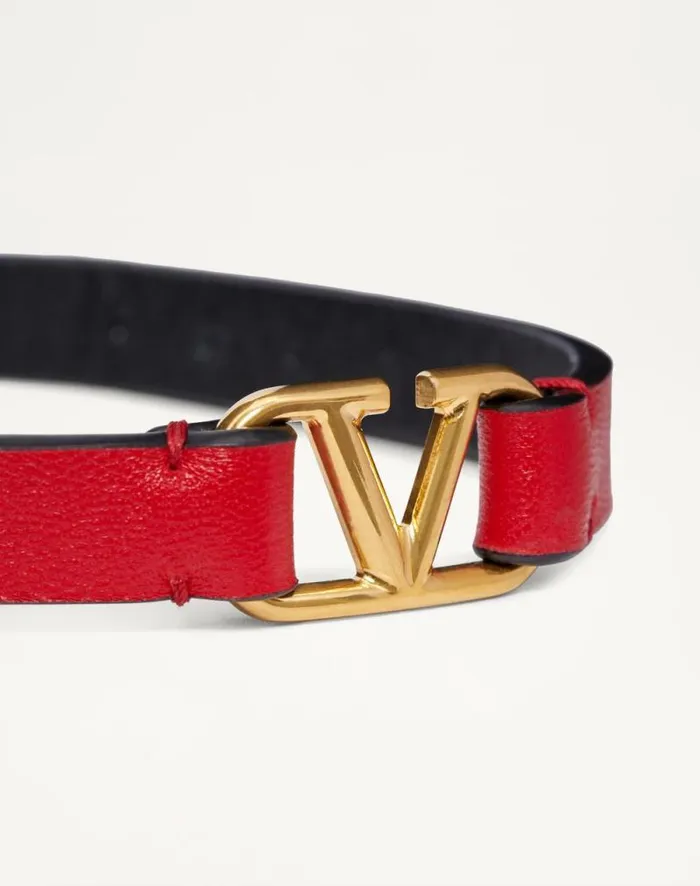 Valentino Jewelry Woman Vlogo Signature Calfskin Bracelet For Woman In Rose Cannelle Rose Cannelle Valentino Jewelry Woman Vlogo Signature Calfskin Bracelet For Woman In Rose Cannelle Rose Cannelle