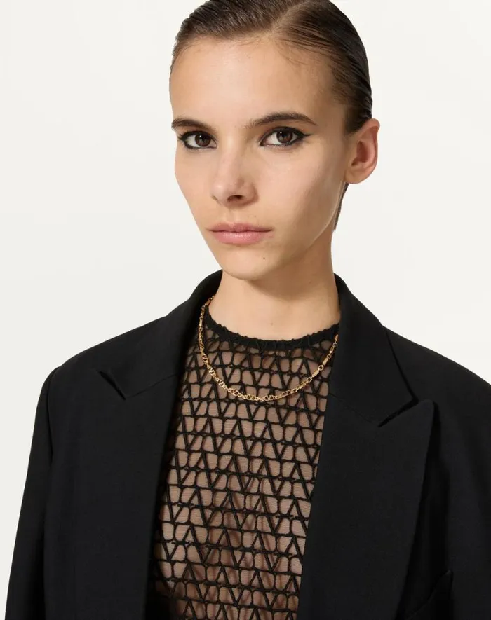 Valentino Jewelry Woman Vlogo Signature Metal Necklace For Woman In Gold Gold Valentino Jewelry Woman Vlogo Signature Metal Necklace For Woman In Gold Gold
