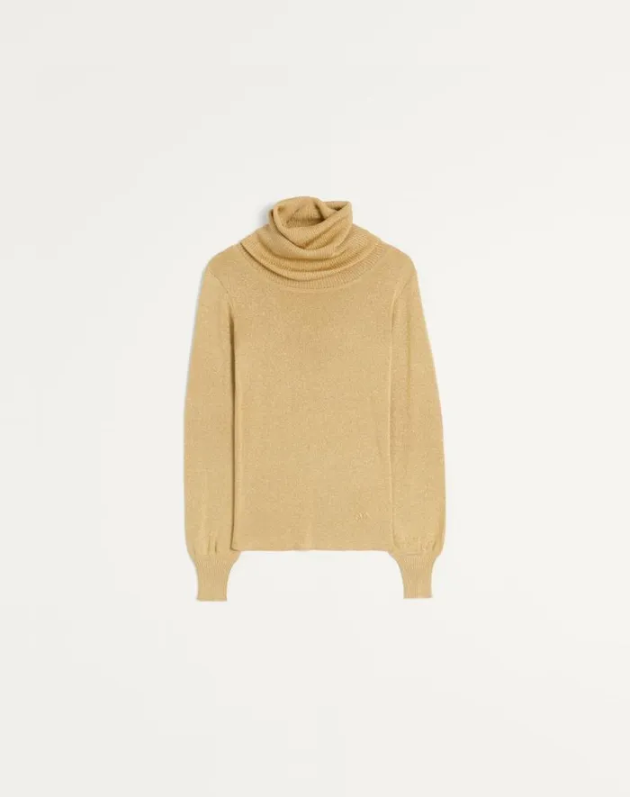 Valentino Knitwear Woman Lurex Sweater For Woman In Gold Gold