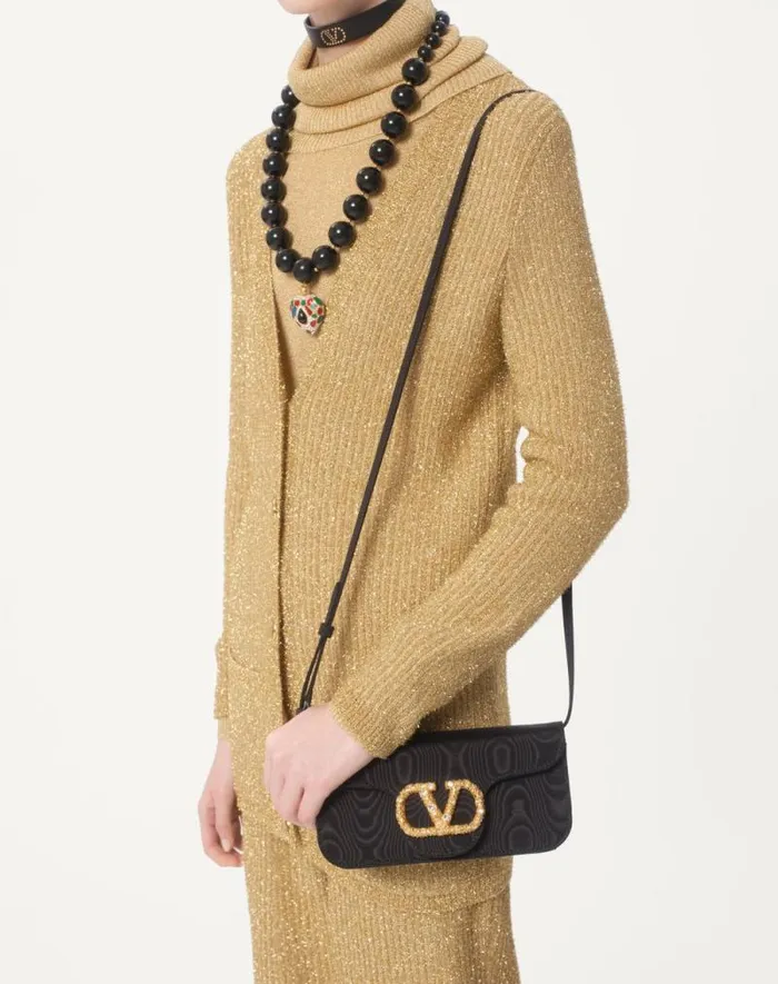 Valentino Knitwear Woman Lurex Sweater For Woman In Gold Gold Valentino Knitwear Woman Lurex Sweater For Woman In Gold Gold