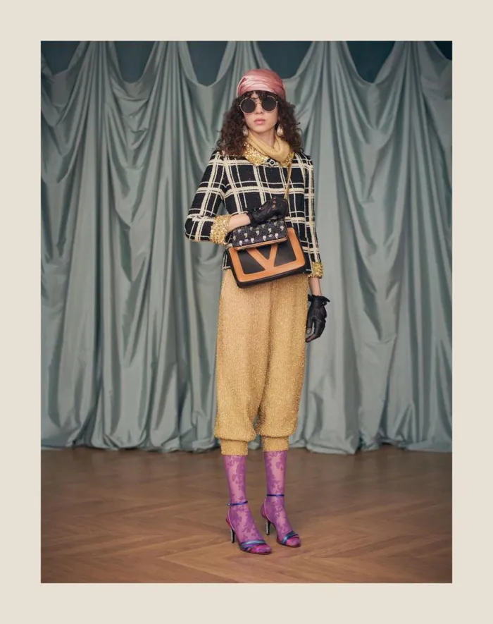 Valentino Knitwear Woman Lurex Sweater For Woman In Gold Gold Valentino Knitwear Woman Lurex Sweater For Woman In Gold Gold
