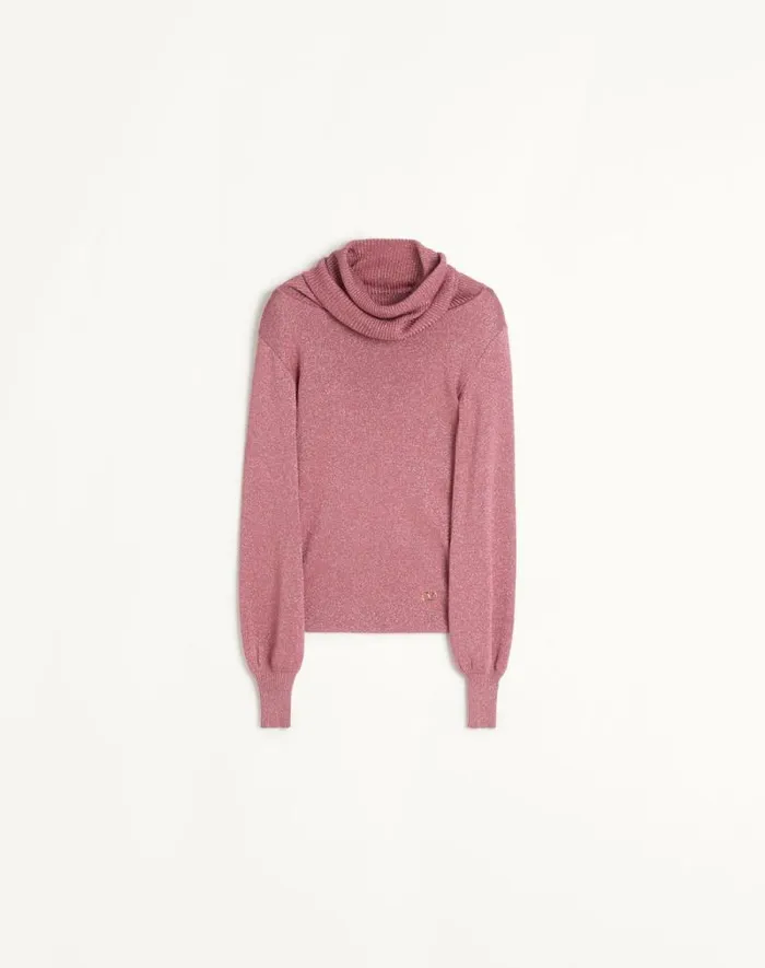 Valentino Knitwear Woman Lurex Sweater For Woman In Gold Gold Valentino Knitwear Woman Lurex Sweater For Woman In Gold Gold