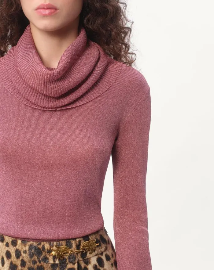Valentino Knitwear Woman Lurex Sweater For Woman In Gold Gold Valentino Knitwear Woman Lurex Sweater For Woman In Gold Gold