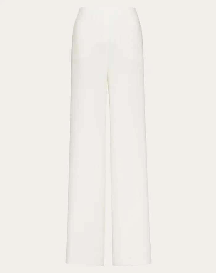 Valentino Pants And Shorts Woman Cady Couture Trousers For Woman In Ivory Ivory Valentino Pants And Shorts Woman Cady Couture Trousers For Woman In Ivory Ivory