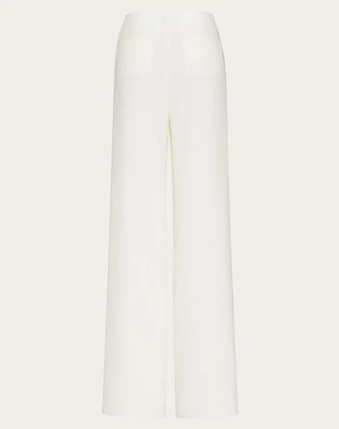 Valentino Pants And Shorts Woman Cady Couture Trousers For Woman In Ivory Ivory Valentino Pants And Shorts Woman Cady Couture Trousers For Woman In Ivory Ivory
