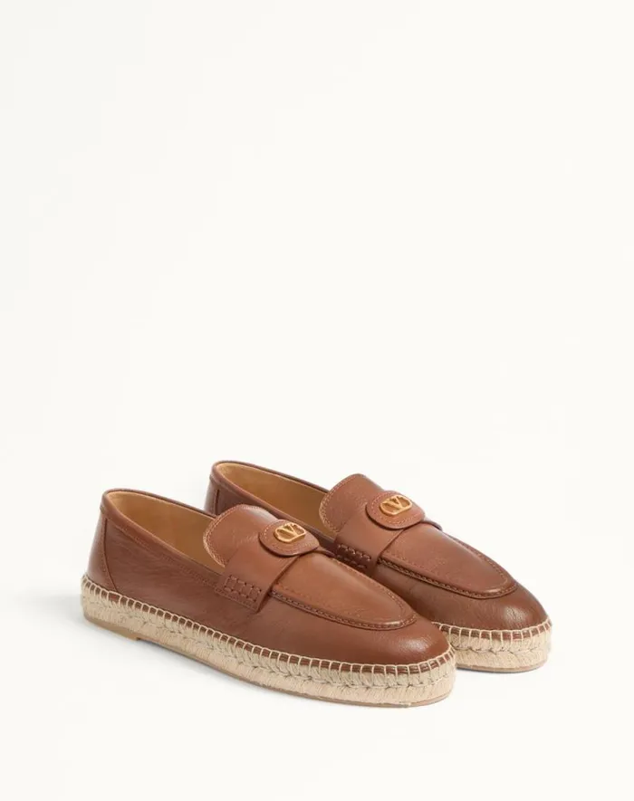 Valentino Sandals Man Palm Avenue Calfskin Loafer For Man In Tobacco Tobacco Valentino Sandals Man Palm Avenue Calfskin Loafer For Man In Tobacco Tobacco