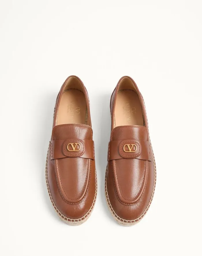 Valentino Sandals Man Palm Avenue Calfskin Loafer For Man In Tobacco Tobacco Valentino Sandals Man Palm Avenue Calfskin Loafer For Man In Tobacco Tobacco