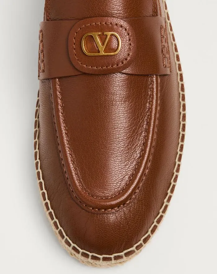 Valentino Sandals Man Palm Avenue Calfskin Loafer For Man In Tobacco Tobacco Valentino Sandals Man Palm Avenue Calfskin Loafer For Man In Tobacco Tobacco