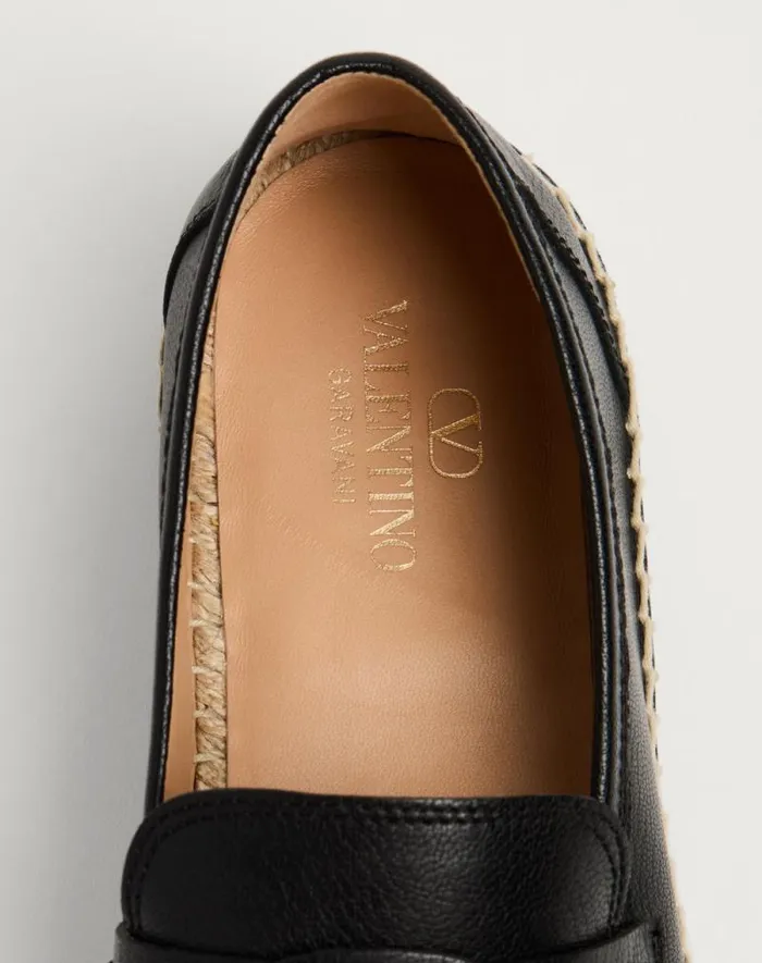Valentino Sandals Man Palm Avenue Calfskin Loafer For Man In Tobacco Tobacco Valentino Sandals Man Palm Avenue Calfskin Loafer For Man In Tobacco Tobacco