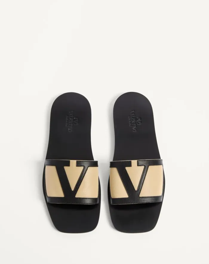 Valentino Sandals Man Viva Superstar Slide Sandal In Nappa Leather For Man In Butterblack Butterblack Valentino Sandals Man Viva Superstar Slide Sandal In Nappa Leather For Man In Butterblack Butterblack