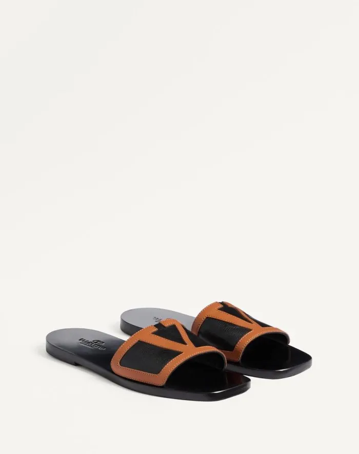 Valentino Sandals Man Viva Superstar Slide Sandal In Nappa Leather For Man In Butterblack Butterblack Valentino Sandals Man Viva Superstar Slide Sandal In Nappa Leather For Man In Butterblack Butterblack