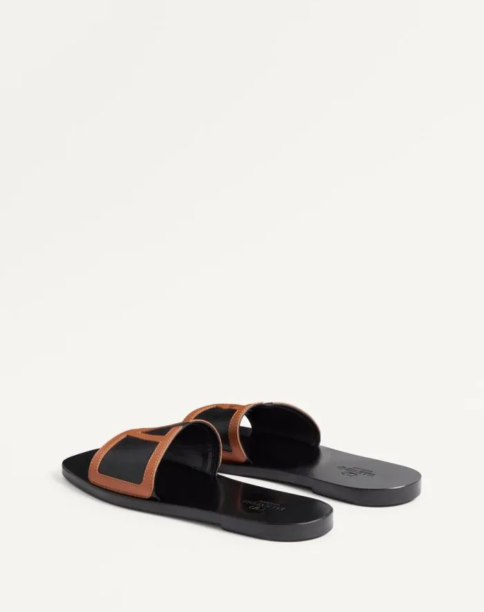 Valentino Sandals Man Viva Superstar Slide Sandal In Nappa Leather For Man In Butterblack Butterblack Valentino Sandals Man Viva Superstar Slide Sandal In Nappa Leather For Man In Butterblack Butterblack
