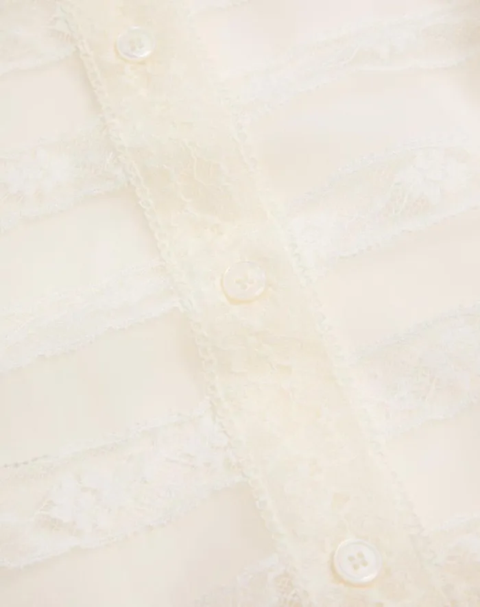 Valentino Shirts And Tops Woman Georgette Blouse For Woman In Ivory Ivory Valentino Shirts And Tops Woman Georgette Blouse For Woman In Ivory Ivory