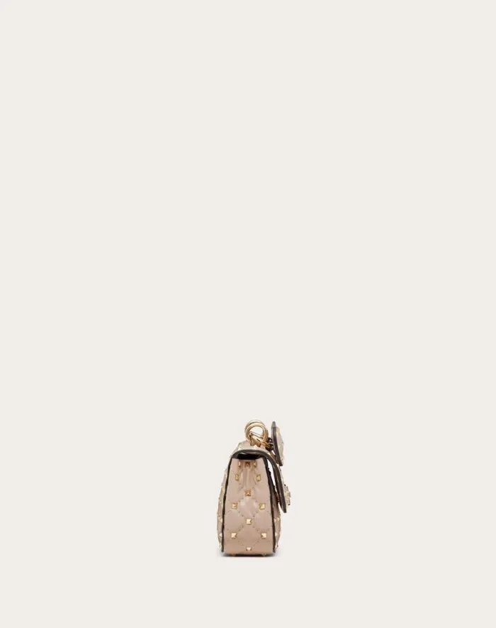 Valentino Shoulder Bags Woman Small Nappa Rockstud Spike Bag For Woman In Poudre Poudre Valentino Shoulder Bags Woman Small Nappa Rockstud Spike Bag For Woman In Poudre Poudre