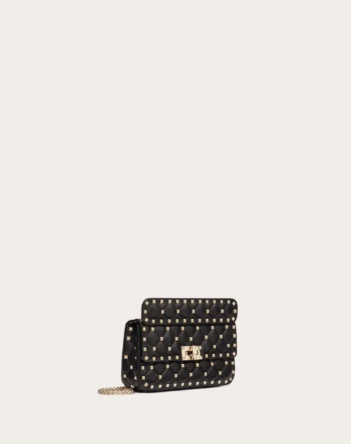 Valentino Shoulder Bags Woman Small Nappa Rockstud Spike Bag For Woman In Poudre Poudre Valentino Shoulder Bags Woman Small Nappa Rockstud Spike Bag For Woman In Poudre Poudre