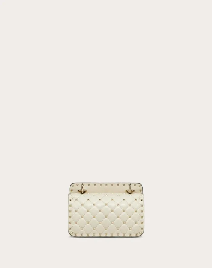 Valentino Shoulder Bags Woman Small Nappa Rockstud Spike Bag For Woman In Poudre Poudre Valentino Shoulder Bags Woman Small Nappa Rockstud Spike Bag For Woman In Poudre Poudre