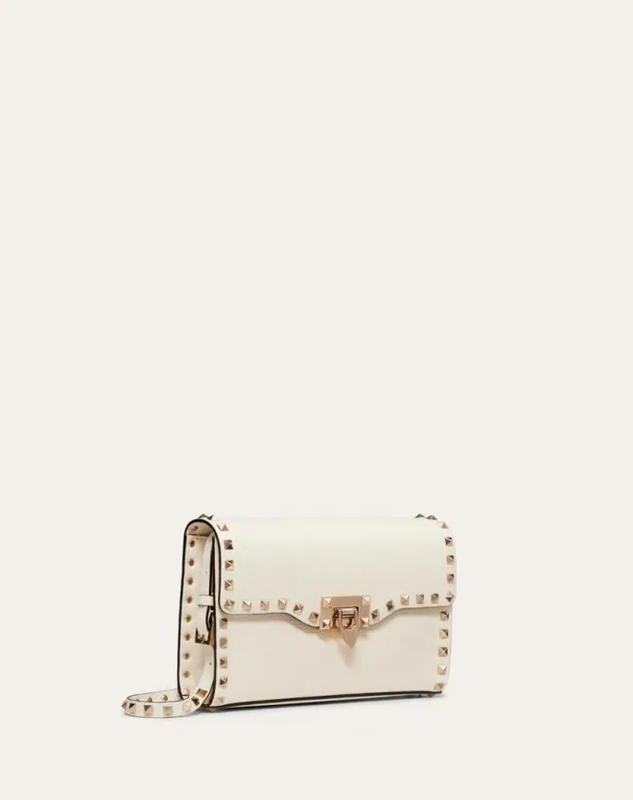 Valentino Shoulder Bags Woman Small Rockstud Grainy Calfskin Crossbody Bag For Woman In Rosso Valentino Rosso Valentino Valentino Shoulder Bags Woman Small Rockstud Grainy Calfskin Crossbody Bag For Woman In Rosso Valentino Rosso Valentino