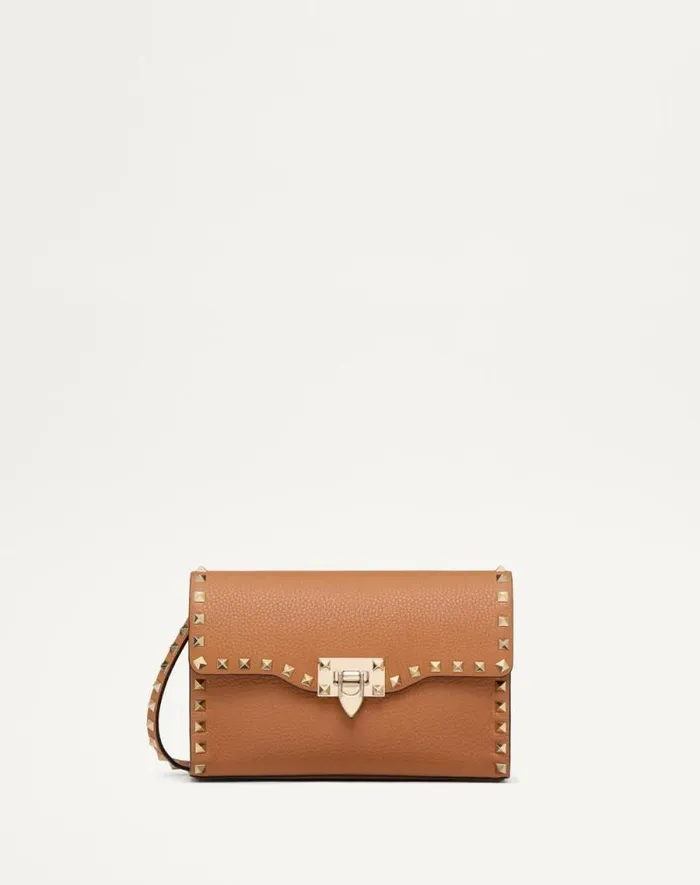 Valentino Shoulder Bags Woman Small Rockstud Grainy Calfskin Crossbody Bag For Woman In Rosso Valentino Rosso Valentino Valentino Shoulder Bags Woman Small Rockstud Grainy Calfskin Crossbody Bag For Woman In Rosso Valentino Rosso Valentino
