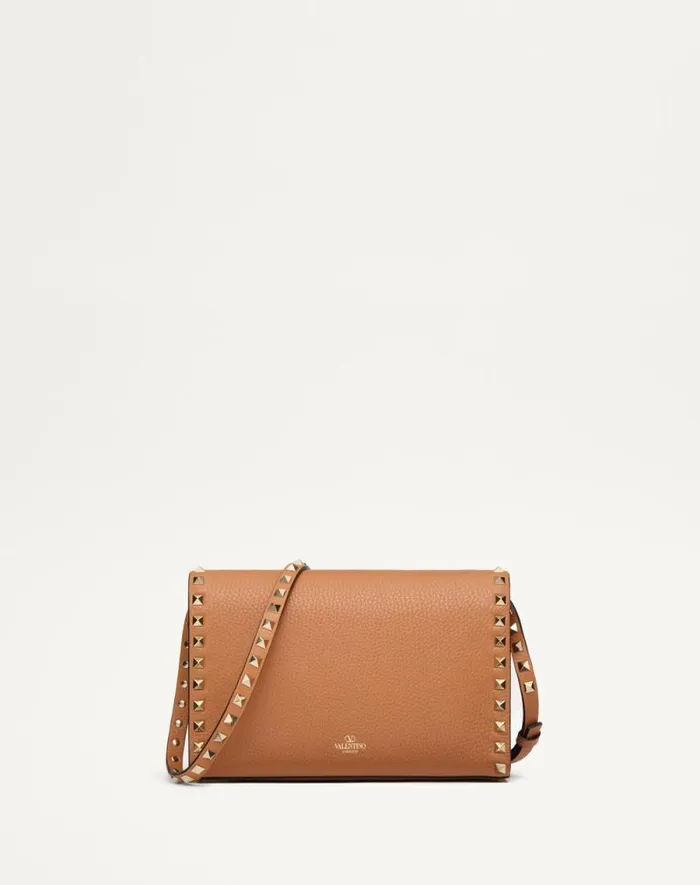 Valentino Shoulder Bags Woman Small Rockstud Grainy Calfskin Crossbody Bag For Woman In Rosso Valentino Rosso Valentino Valentino Shoulder Bags Woman Small Rockstud Grainy Calfskin Crossbody Bag For Woman In Rosso Valentino Rosso Valentino