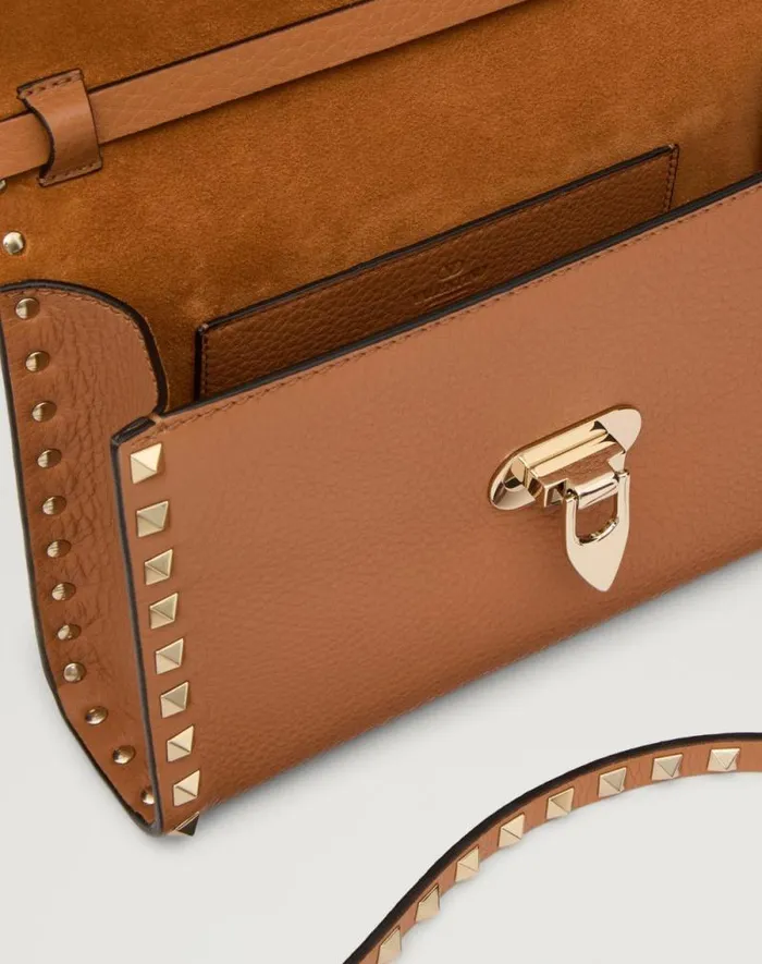 Valentino Shoulder Bags Woman Small Rockstud Grainy Calfskin Crossbody Bag For Woman In Rosso Valentino Rosso Valentino Valentino Shoulder Bags Woman Small Rockstud Grainy Calfskin Crossbody Bag For Woman In Rosso Valentino Rosso Valentino