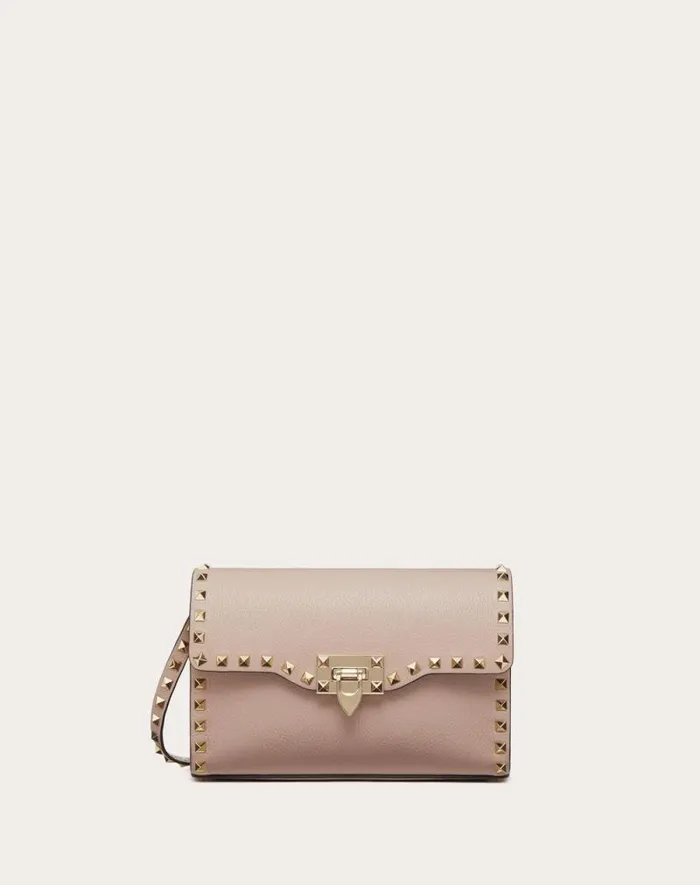 Valentino Shoulder Bags Woman Small Rockstud Grainy Calfskin Crossbody Bag For Woman In Rosso Valentino Rosso Valentino Valentino Shoulder Bags Woman Small Rockstud Grainy Calfskin Crossbody Bag For Woman In Rosso Valentino Rosso Valentino