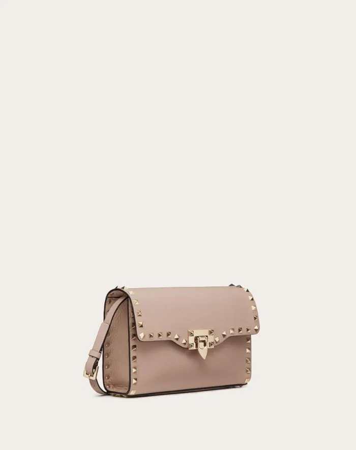 Valentino Shoulder Bags Woman Small Rockstud Grainy Calfskin Crossbody Bag For Woman In Rosso Valentino Rosso Valentino Valentino Shoulder Bags Woman Small Rockstud Grainy Calfskin Crossbody Bag For Woman In Rosso Valentino Rosso Valentino