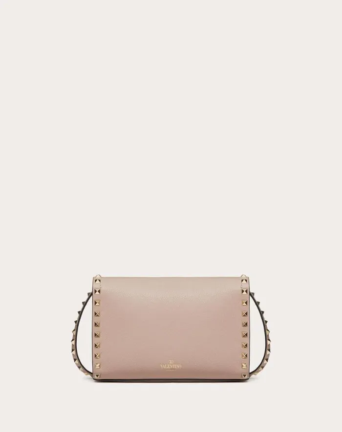 Valentino Shoulder Bags Woman Small Rockstud Grainy Calfskin Crossbody Bag For Woman In Rosso Valentino Rosso Valentino Valentino Shoulder Bags Woman Small Rockstud Grainy Calfskin Crossbody Bag For Woman In Rosso Valentino Rosso Valentino