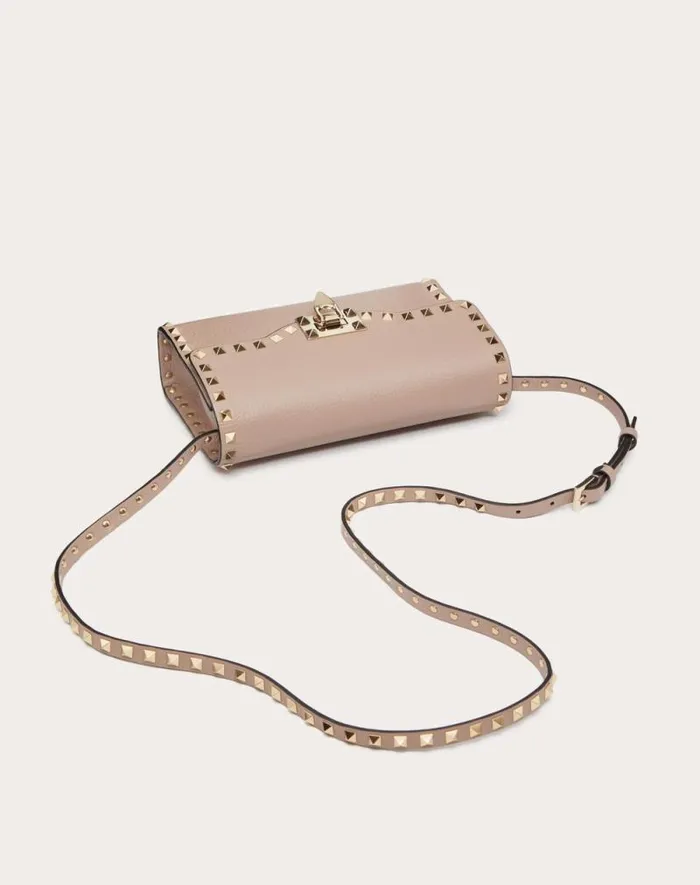 Valentino Shoulder Bags Woman Small Rockstud Grainy Calfskin Crossbody Bag For Woman In Rosso Valentino Rosso Valentino Valentino Shoulder Bags Woman Small Rockstud Grainy Calfskin Crossbody Bag For Woman In Rosso Valentino Rosso Valentino