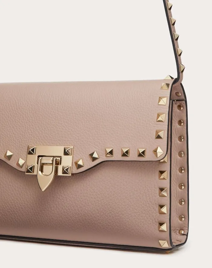 Valentino Shoulder Bags Woman Small Rockstud Grainy Calfskin Crossbody Bag For Woman In Rosso Valentino Rosso Valentino Valentino Shoulder Bags Woman Small Rockstud Grainy Calfskin Crossbody Bag For Woman In Rosso Valentino Rosso Valentino