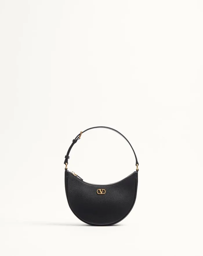 Valentino Shoulder Bags Woman Vlogo Signature Mini Hobo Bag In Grainy Calfskin For Woman In Light Ivory Light Ivory Valentino Shoulder Bags Woman Vlogo Signature Mini Hobo Bag In Grainy Calfskin For Woman In Light Ivory Light Ivory