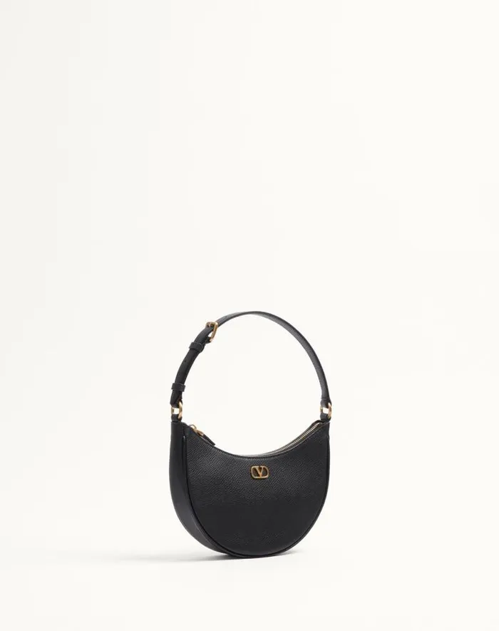Valentino Shoulder Bags Woman Vlogo Signature Mini Hobo Bag In Grainy Calfskin For Woman In Light Ivory Light Ivory Valentino Shoulder Bags Woman Vlogo Signature Mini Hobo Bag In Grainy Calfskin For Woman In Light Ivory Light Ivory