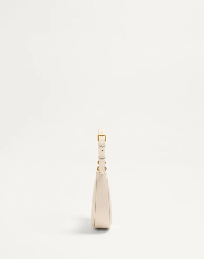 Valentino Shoulder Bags Woman Vlogo Signature Mini Hobo Bag In Grainy Calfskin For Woman In Light Ivory Light Ivory Valentino Shoulder Bags Woman Vlogo Signature Mini Hobo Bag In Grainy Calfskin For Woman In Light Ivory Light Ivory