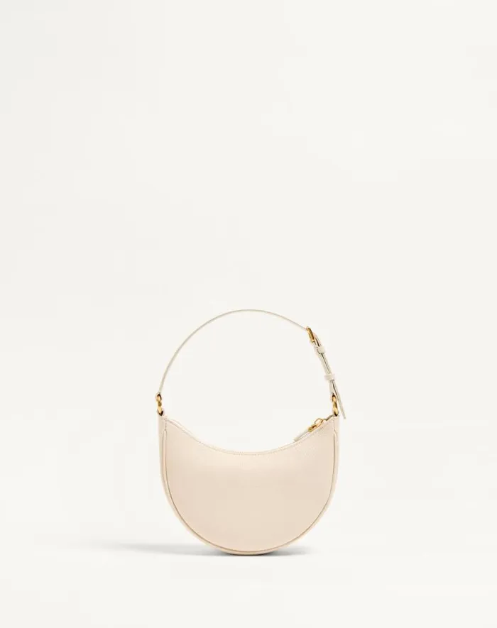 Valentino Shoulder Bags Woman Vlogo Signature Mini Hobo Bag In Grainy Calfskin For Woman In Light Ivory Light Ivory Valentino Shoulder Bags Woman Vlogo Signature Mini Hobo Bag In Grainy Calfskin For Woman In Light Ivory Light Ivory