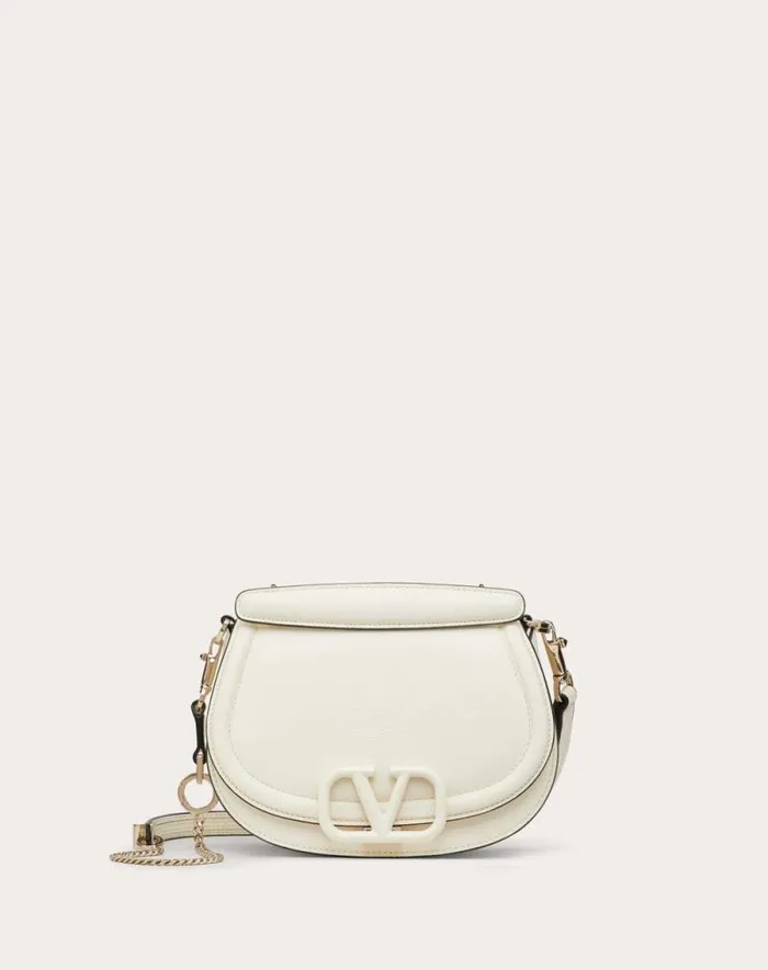 Valentino Shoulder Bags Woman Vsling Shoulder Bag In Grainy Calfskin For Woman In Ivory Ivory Valentino Shoulder Bags Woman Vsling Shoulder Bag In Grainy Calfskin For Woman In Ivory Ivory