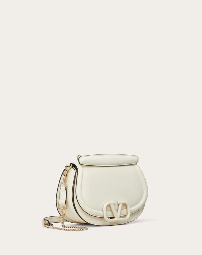 Valentino Shoulder Bags Woman Vsling Shoulder Bag In Grainy Calfskin For Woman In Ivory Ivory Valentino Shoulder Bags Woman Vsling Shoulder Bag In Grainy Calfskin For Woman In Ivory Ivory