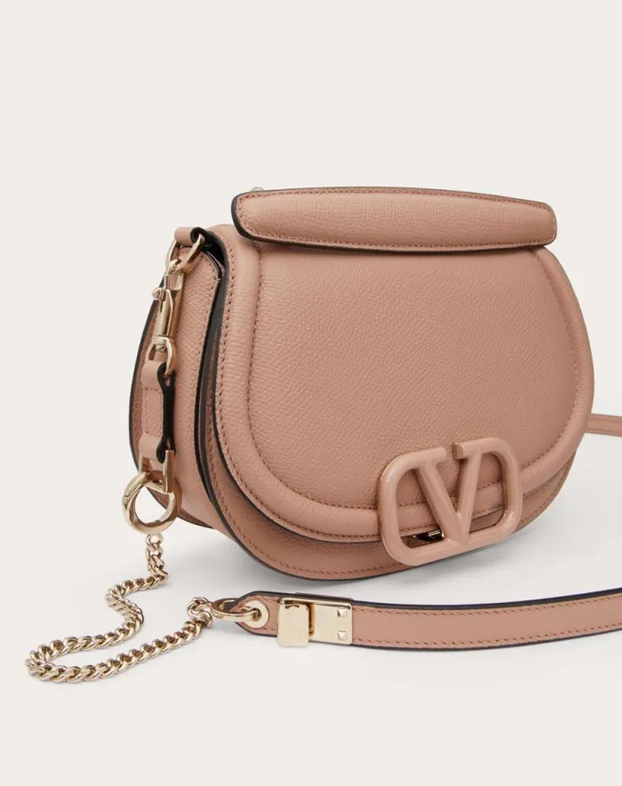 Valentino Shoulder Bags Woman Vsling Shoulder Bag In Grainy Calfskin For Woman In Ivory Ivory Valentino Shoulder Bags Woman Vsling Shoulder Bag In Grainy Calfskin For Woman In Ivory Ivory