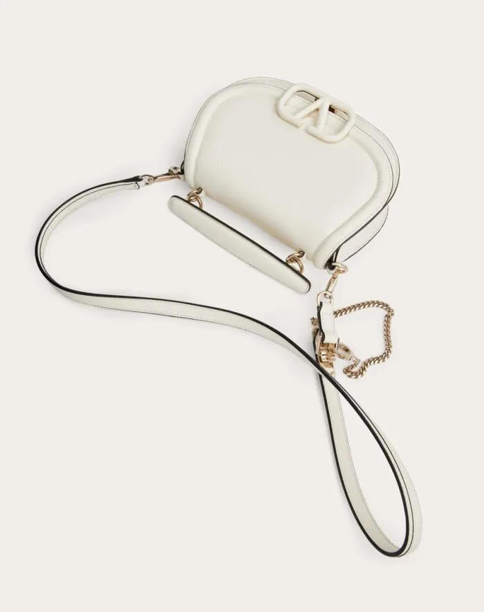 Valentino Shoulder Bags Woman Vsling Shoulder Bag In Grainy Calfskin For Woman In Ivory Ivory Valentino Shoulder Bags Woman Vsling Shoulder Bag In Grainy Calfskin For Woman In Ivory Ivory