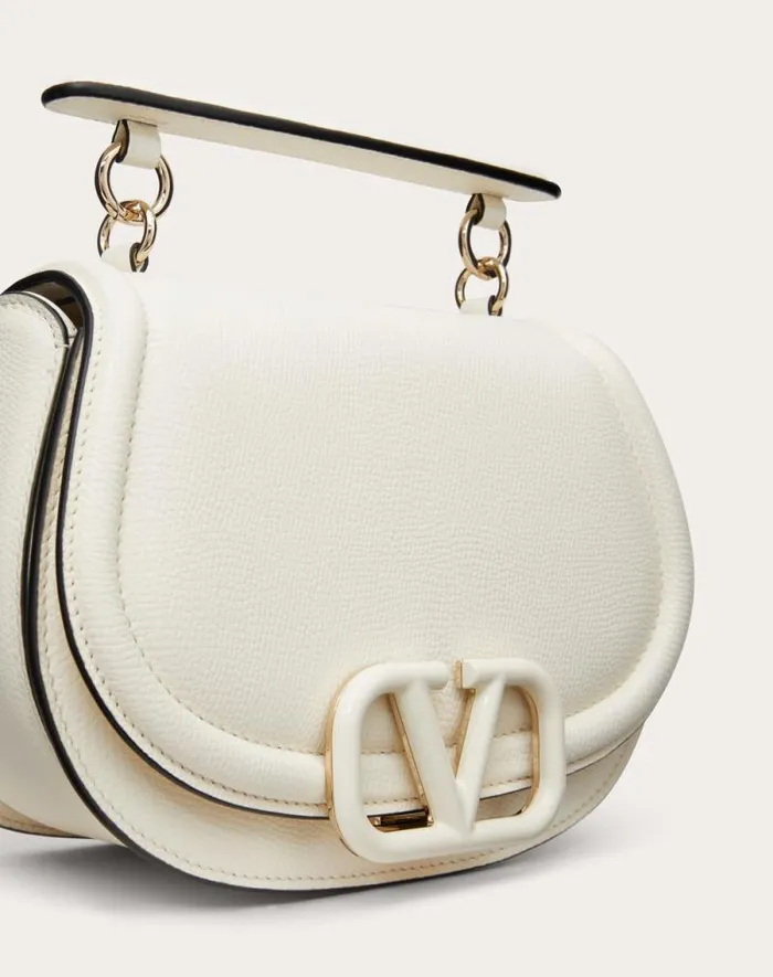 Valentino Shoulder Bags Woman Vsling Shoulder Bag In Grainy Calfskin For Woman In Ivory Ivory Valentino Shoulder Bags Woman Vsling Shoulder Bag In Grainy Calfskin For Woman In Ivory Ivory