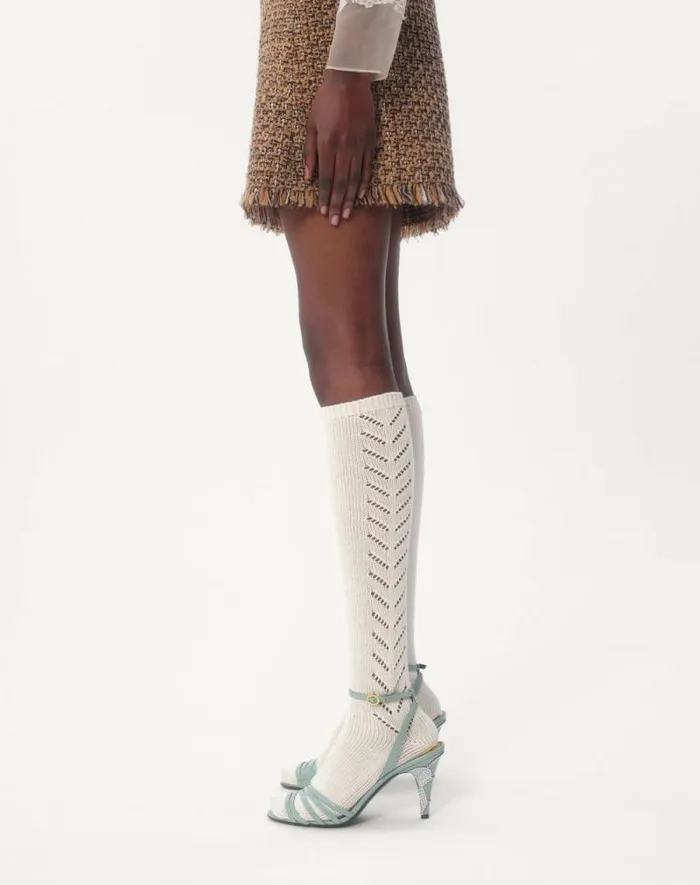 Valentino Skirts Woman Fantasy Tweed Skirt For Woman In Brownmulticolor Brownmulticolor Valentino Skirts Woman Fantasy Tweed Skirt For Woman In Brownmulticolor Brownmulticolor