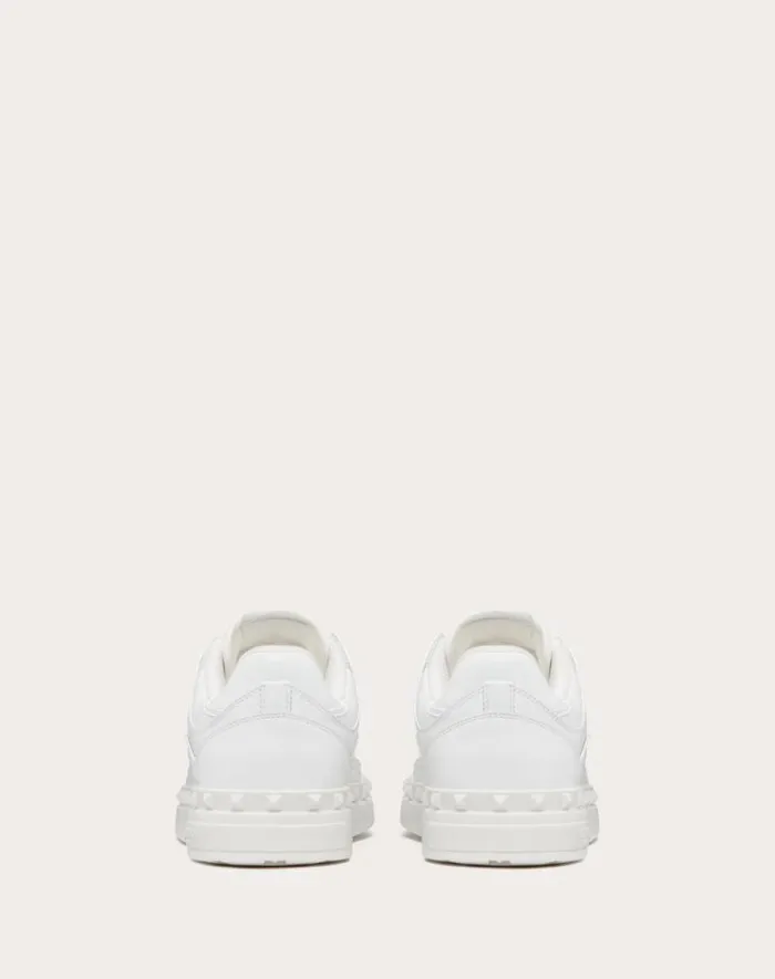 Valentino Sneakers Man Freedots Lowtop Sneaker In Calfskin For Man In Black Black Valentino Sneakers Man Freedots Lowtop Sneaker In Calfskin For Man In Black Black