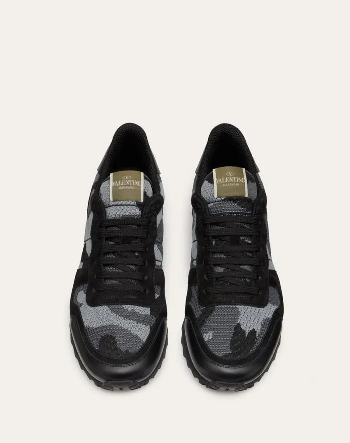 Valentino Sneakers Man Mesh Fabric Camouflage Rockrunner Sneaker For Man In Whitepastel Greyalluminio Whitepastel Greyalluminio Valentino Sneakers Man Mesh Fabric Camouflage Rockrunner Sneaker For Man In Whitepastel Greyalluminio Whitepastel Greyalluminio