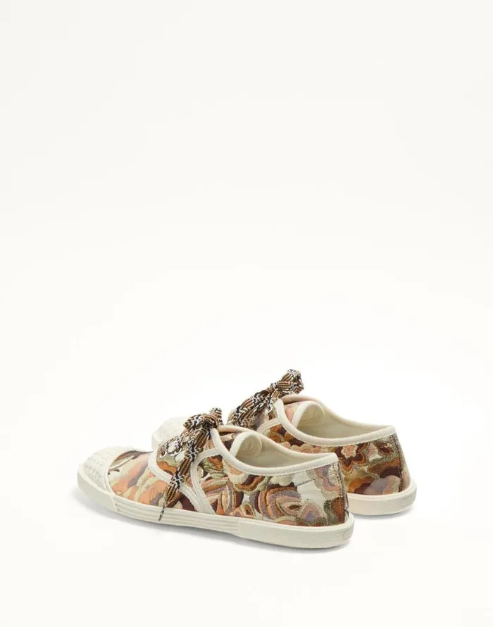 Valentino Sneakers Woman Bay By Bay Sneakers In Jacquard Apres L039hiver Fabric For Woman In Ivory Ivory Valentino Sneakers Woman Bay By Bay Sneakers In Jacquard Apres L039hiver Fabric For Woman In Ivory Ivory
