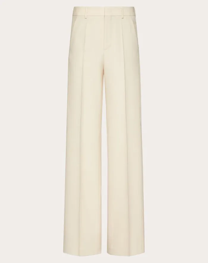 Valentino Suits Man Wool Pants For Man In Butter Butter