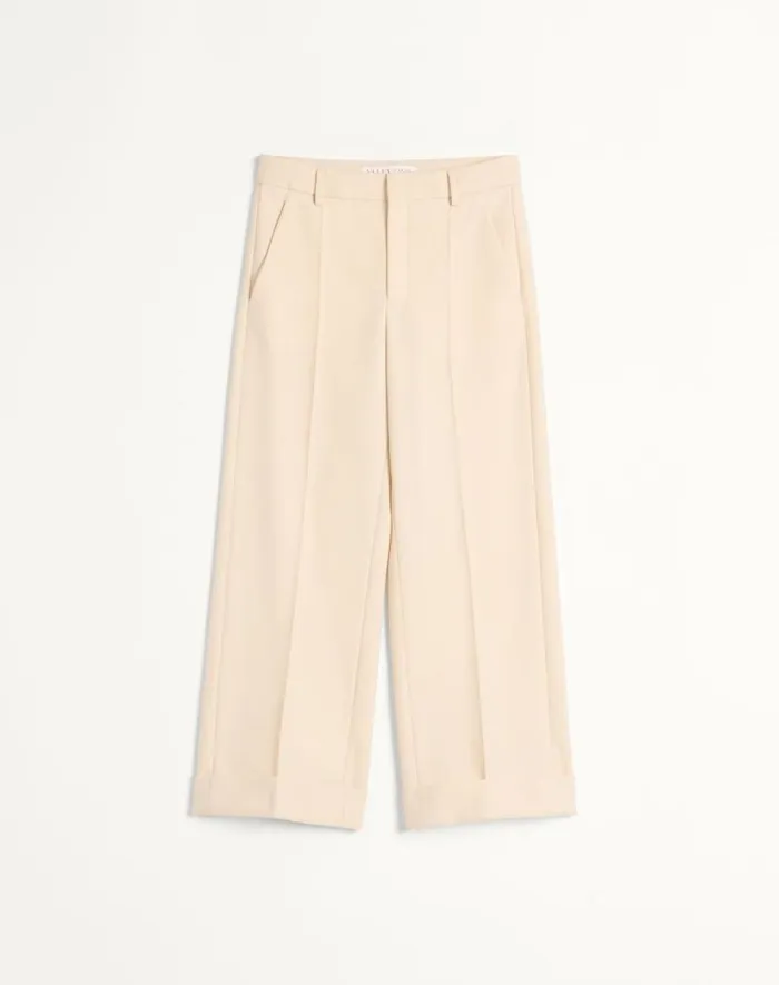 Valentino Suits Man Wool Pants For Man In Butter Butter Valentino Suits Man Wool Pants For Man In Butter Butter