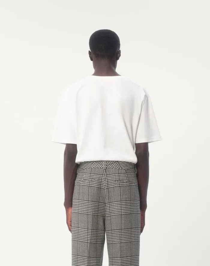 Valentino Tshirts And Sweatshirts Man Cotton Tshirt With Chez Valentino Print For Man In Ivory Ivory Valentino Tshirts And Sweatshirts Man Cotton Tshirt With Chez Valentino Print For Man In Ivory Ivory