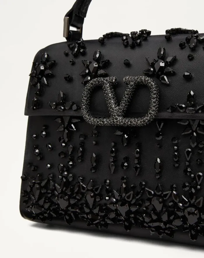 Valentino Top Handle Bags Woman Valentino Garavani Vsling Mini Embroidered Handbag For Woman In Crystalrose Cannelle Crystalrose Cannelle Valentino Top Handle Bags Woman Valentino Garavani Vsling Mini Embroidered Handbag For Woman In Crystalrose Cannelle Crystalrose Cannelle