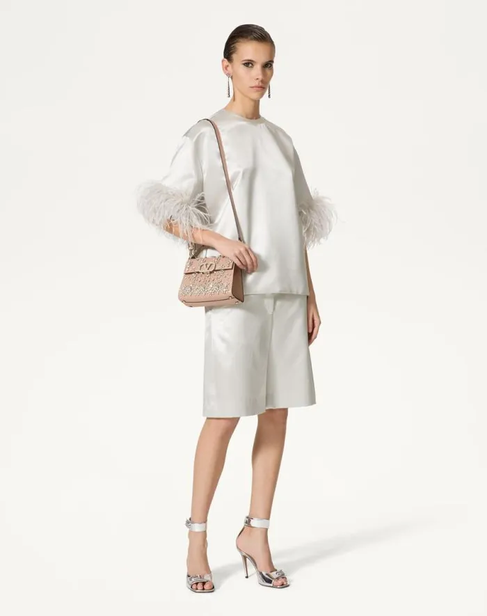 Valentino Top Handle Bags Woman Valentino Garavani Vsling Mini Embroidered Handbag For Woman In Crystalrose Cannelle Crystalrose Cannelle Valentino Top Handle Bags Woman Valentino Garavani Vsling Mini Embroidered Handbag For Woman In Crystalrose Cannelle Crystalrose Cannelle