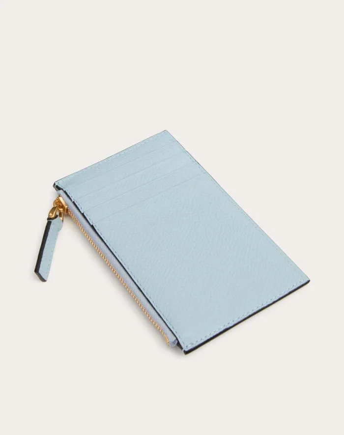 Valentino Wallets And Small Leather Goods Woman Vlogo Signature Grainy Calfskin Cardholder For Woman In Black Black Valentino Wallets And Small Leather Goods Woman Vlogo Signature Grainy Calfskin Cardholder For Woman In Black Black