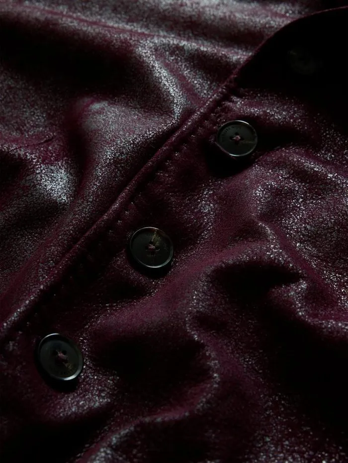 VARICK JACKET Dark Plum Men John Varvatos Leather Jackets