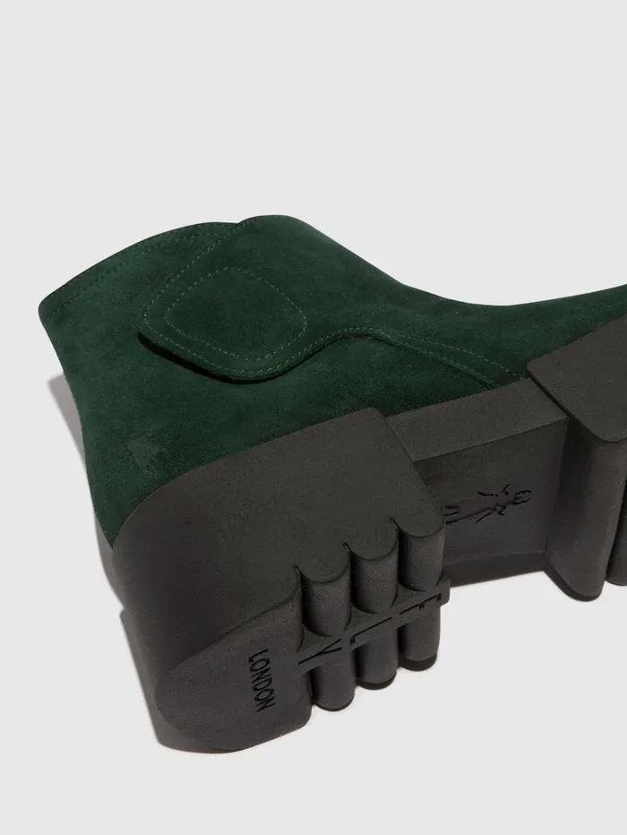 Velcro Ankle Boots ENDO006FLY GREEN FOREST Women Fly London Ankle Boots